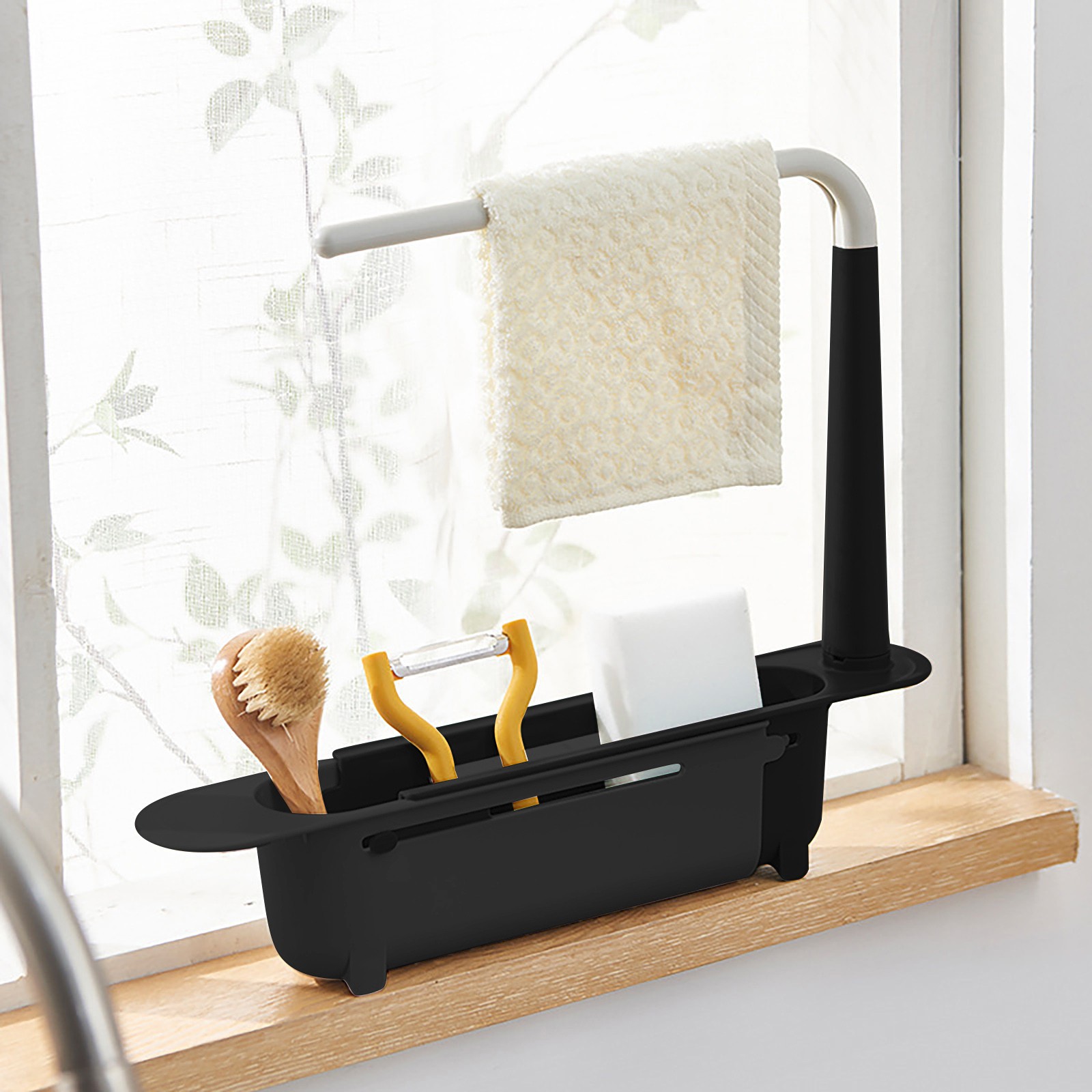 Kitchen Gadgets Holder - Eleskopowy półka nad zlewozmywak ociekacz ze