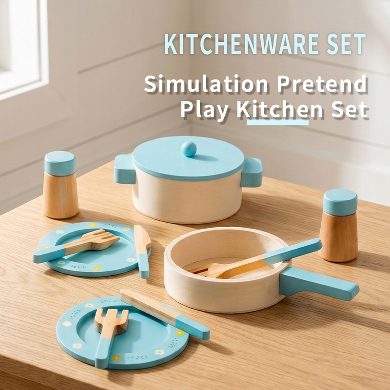 Kitchen Gadgets For Kids - Drewniany zestaw kuchenny dla dzieci, zabawka