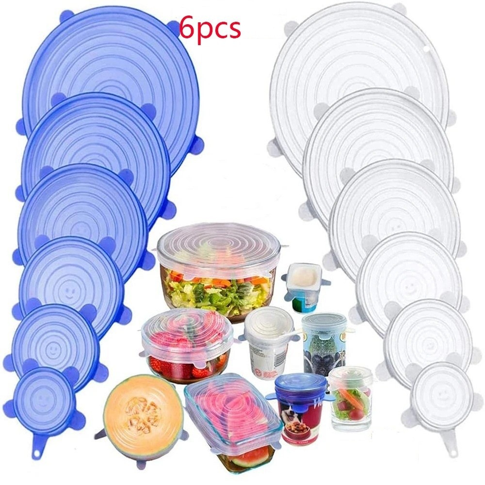 Kitchen Gadgets That Are Useful - 6 SZT. Przydatne, wielokrotnego użytku pokrywki