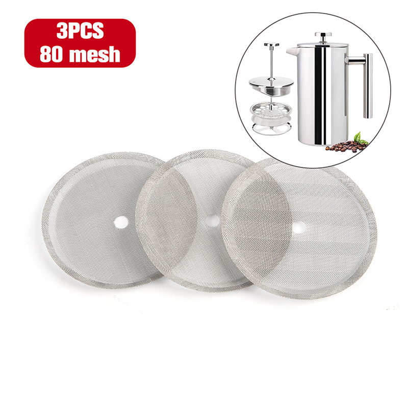 French Press Coffee Maker - 3 szt. Wielorazowy ekspres do kawy