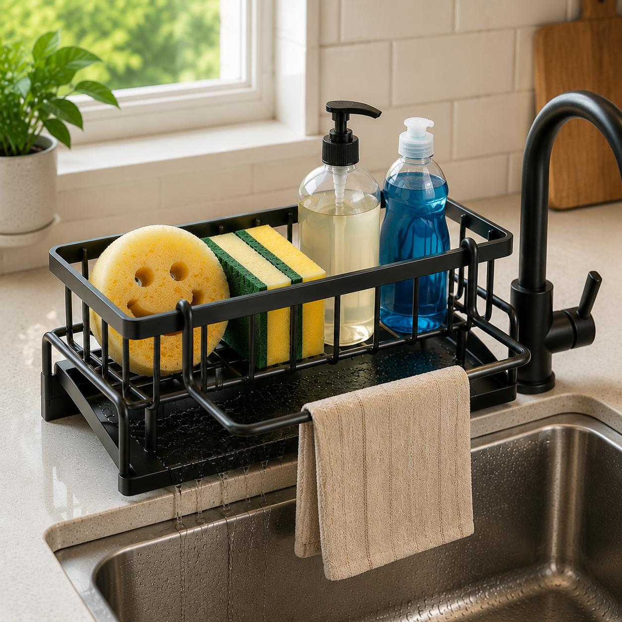 Kitchen Gadgets Holder - Ulepszony uchwyt na gąbkę do zlewu