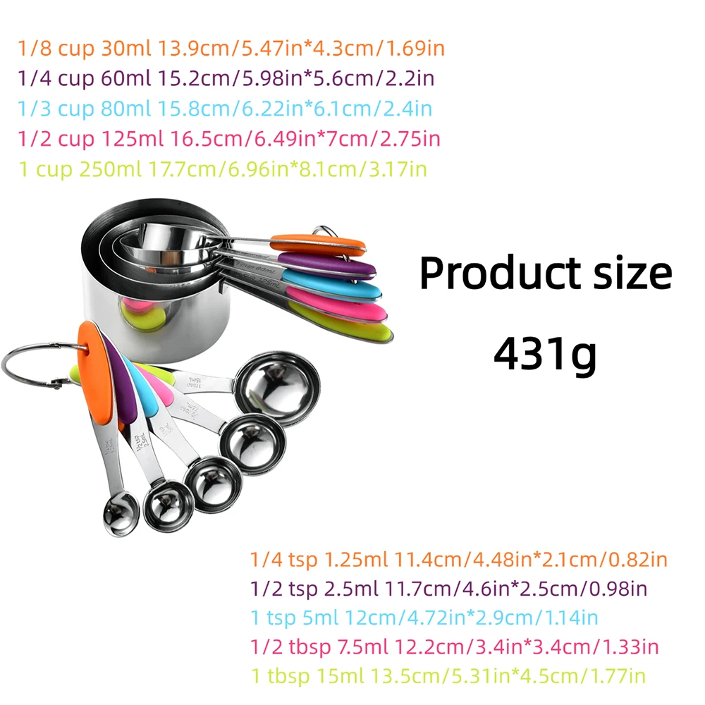 5/10 sztuk zestaw kubków i łyż – Kitchen Gadgets That Make Life Easier recenzja i cena
