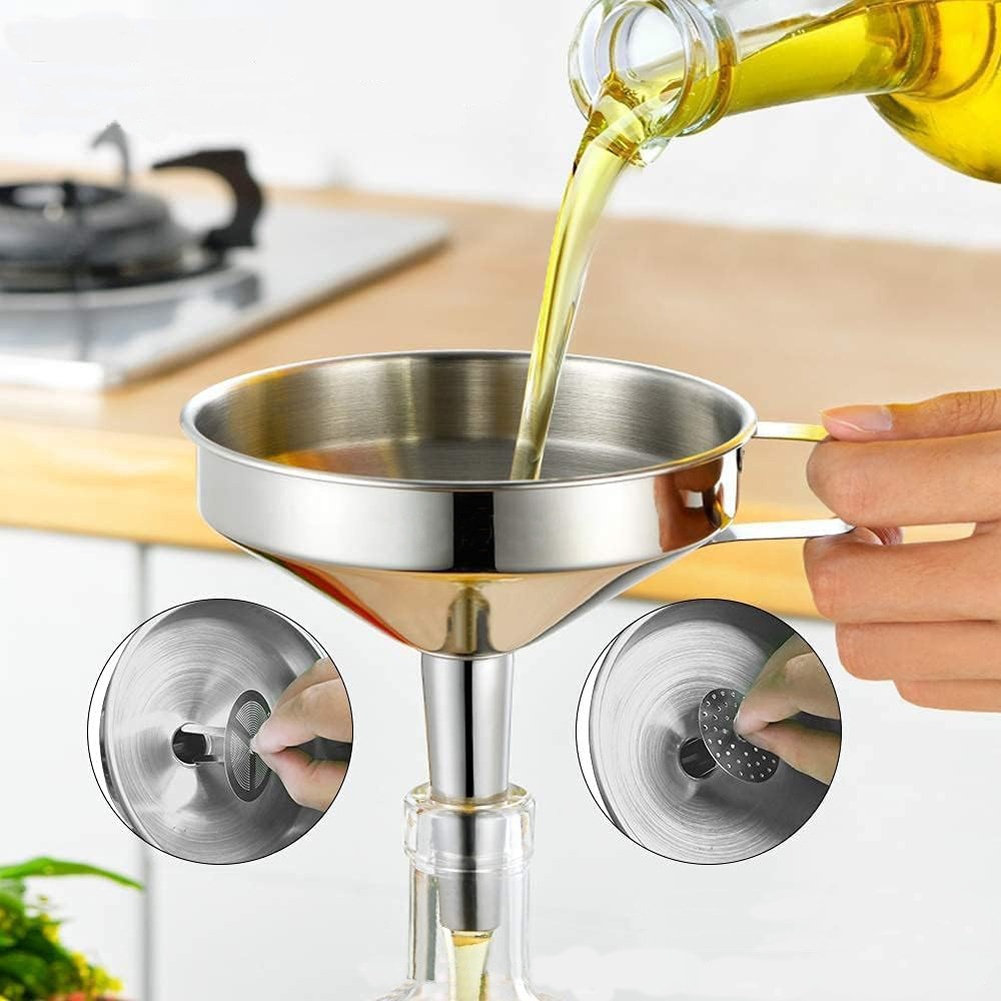 1 szt. Stalowy lejek do oleju  – Kitchen Gadgets That Make Life Easier recenzja i cena