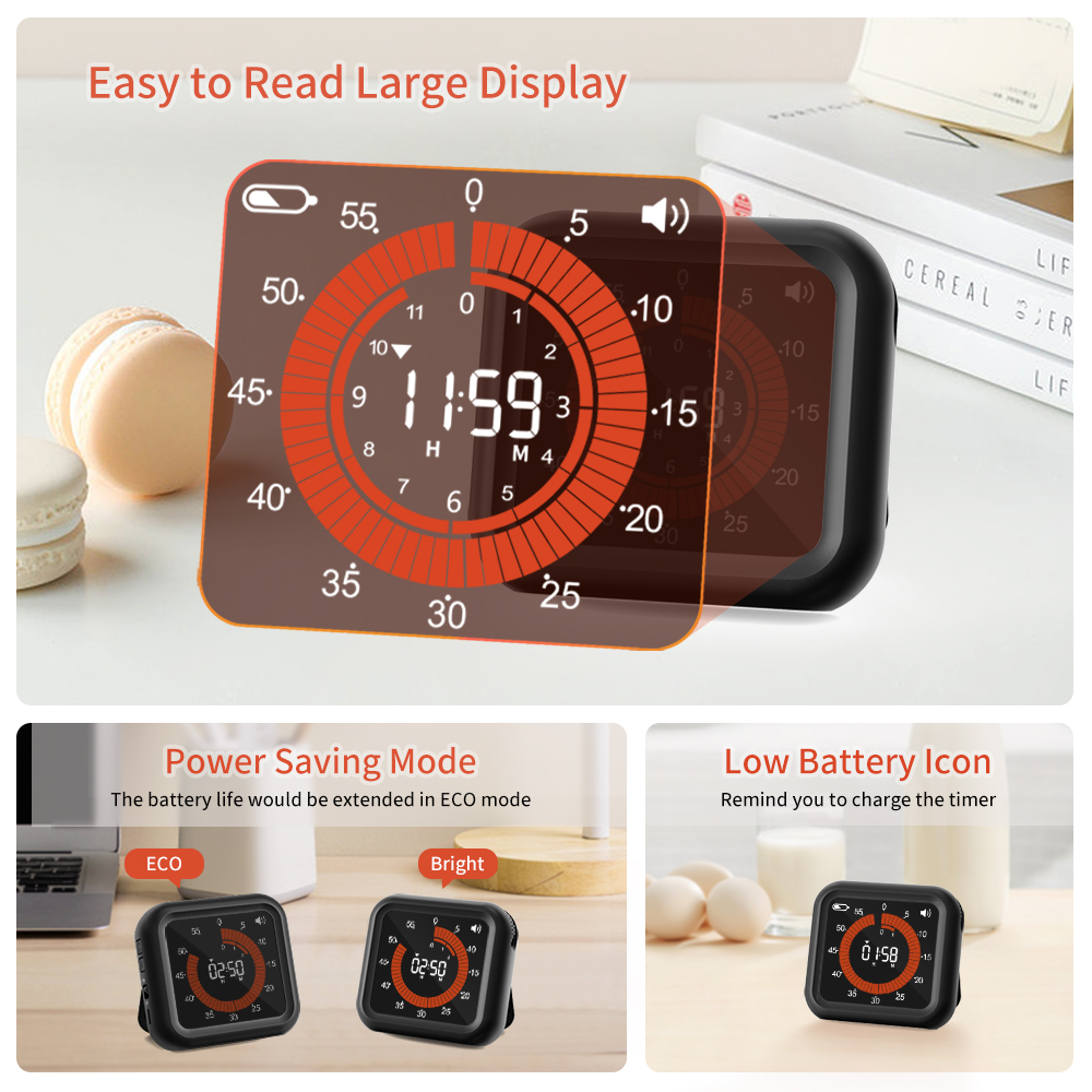 Modny zegar wizualny Akumulato – Kitchen Gadgets Smart recenzja i cena