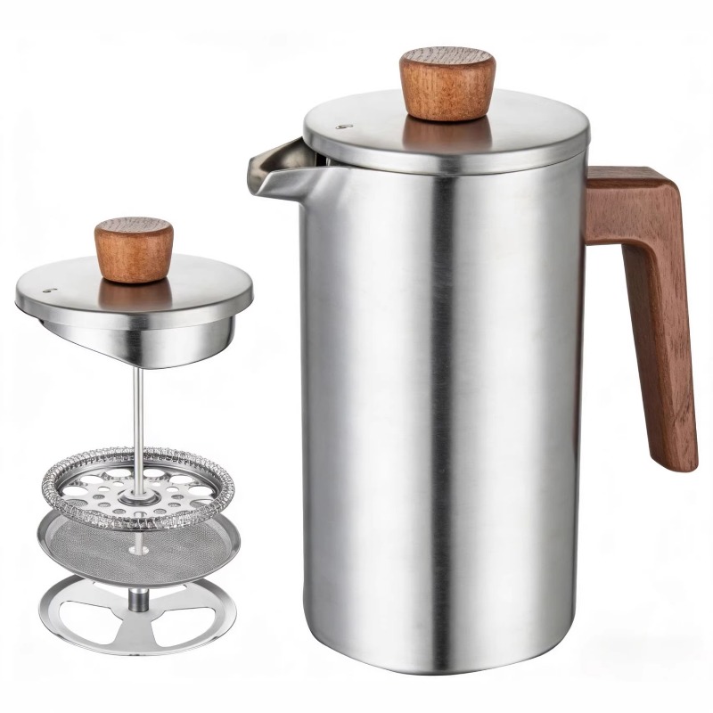 JUSTINLAU 1000ml Stalowy Frenc – French Press Coffee Maker recenzja i cena