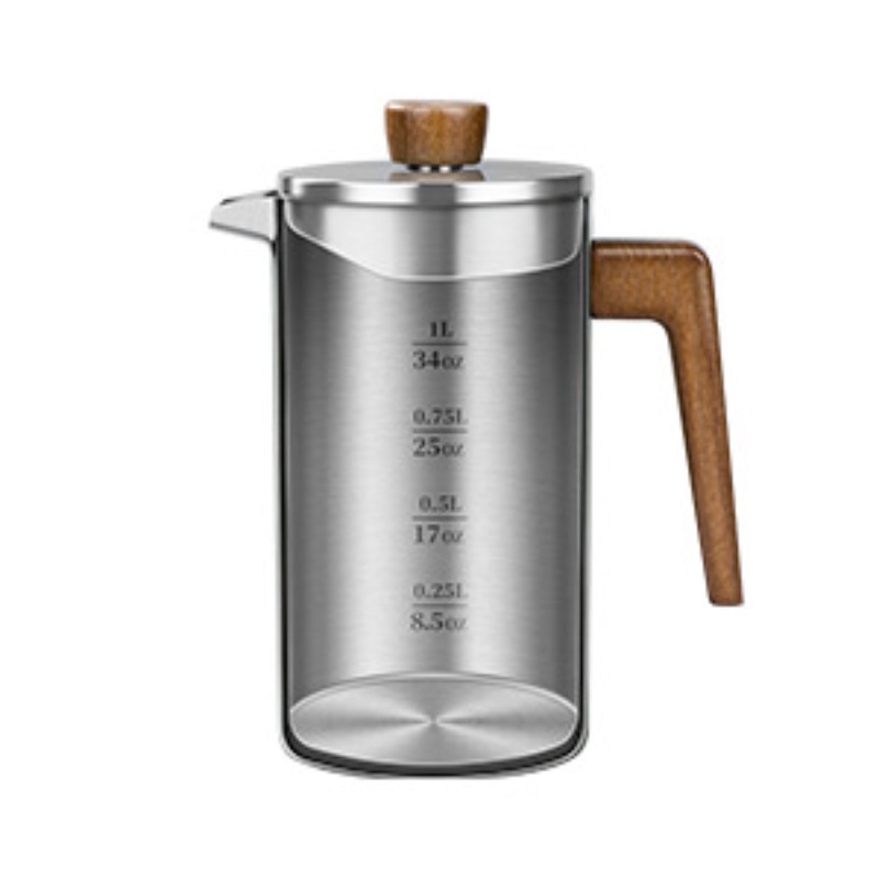 JUSTINLAU 1000ml Stalowy Frenc – French Press Coffee Maker recenzja i cena