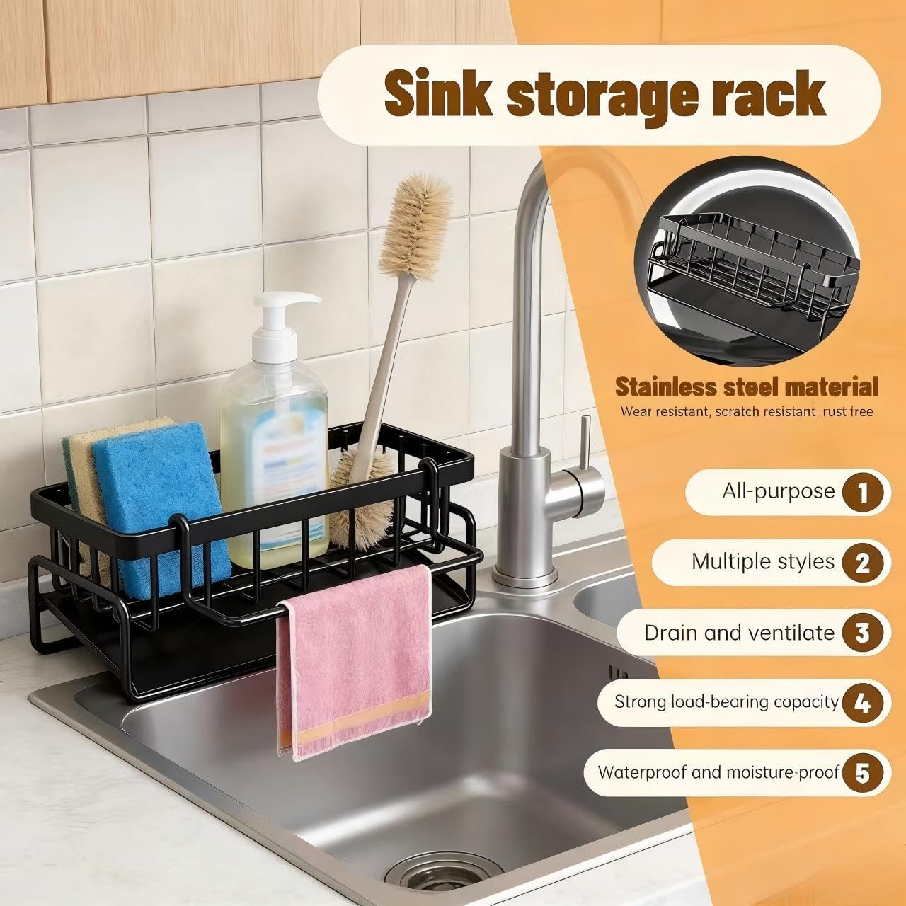 Ulepszony uchwyt na gąbkę do z – Kitchen Gadgets Holder recenzja i cena