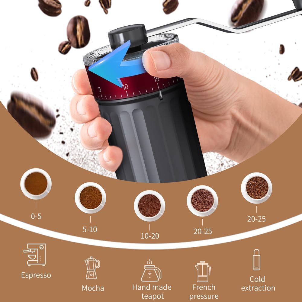 Ręczny młynek do kawy z 40 poz – French Press Coffee Maker recenzja i cena