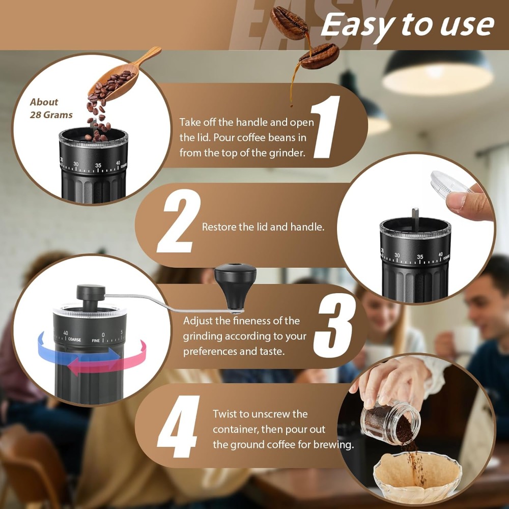 Ręczny młynek do kawy z 40 poz – French Press Coffee Maker recenzja i cena